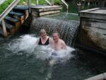Enjoying Laird River Hot Springs