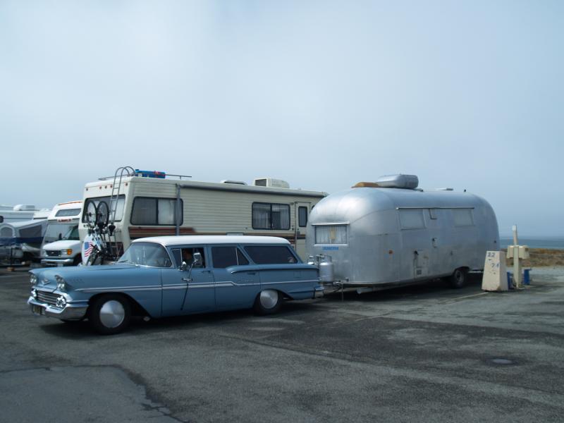 1958 Chevy and 1958 Airstream