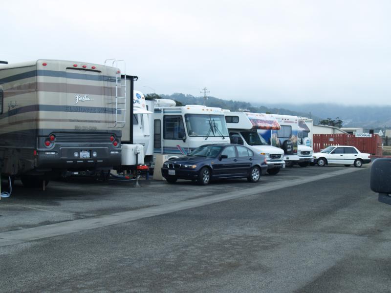 Packed in the RV park at Pacifica