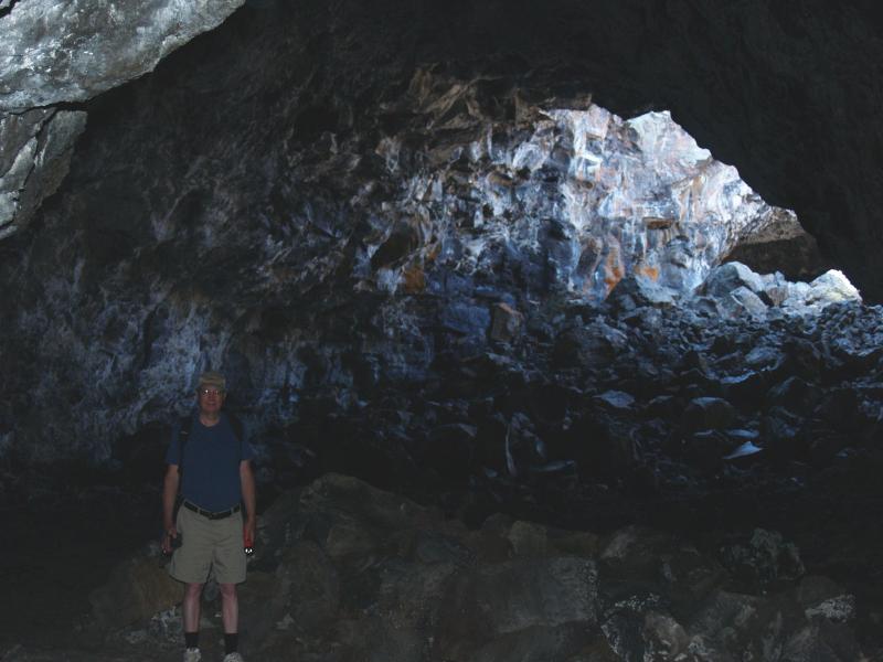 Bruce - Indian tunnel cave at Craters of the Moon