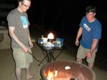 What's a campfire without toasting marshmallows and making s'mores?!
