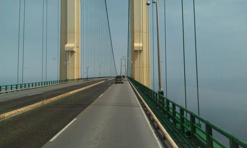Crossing the Mackinac Bridge