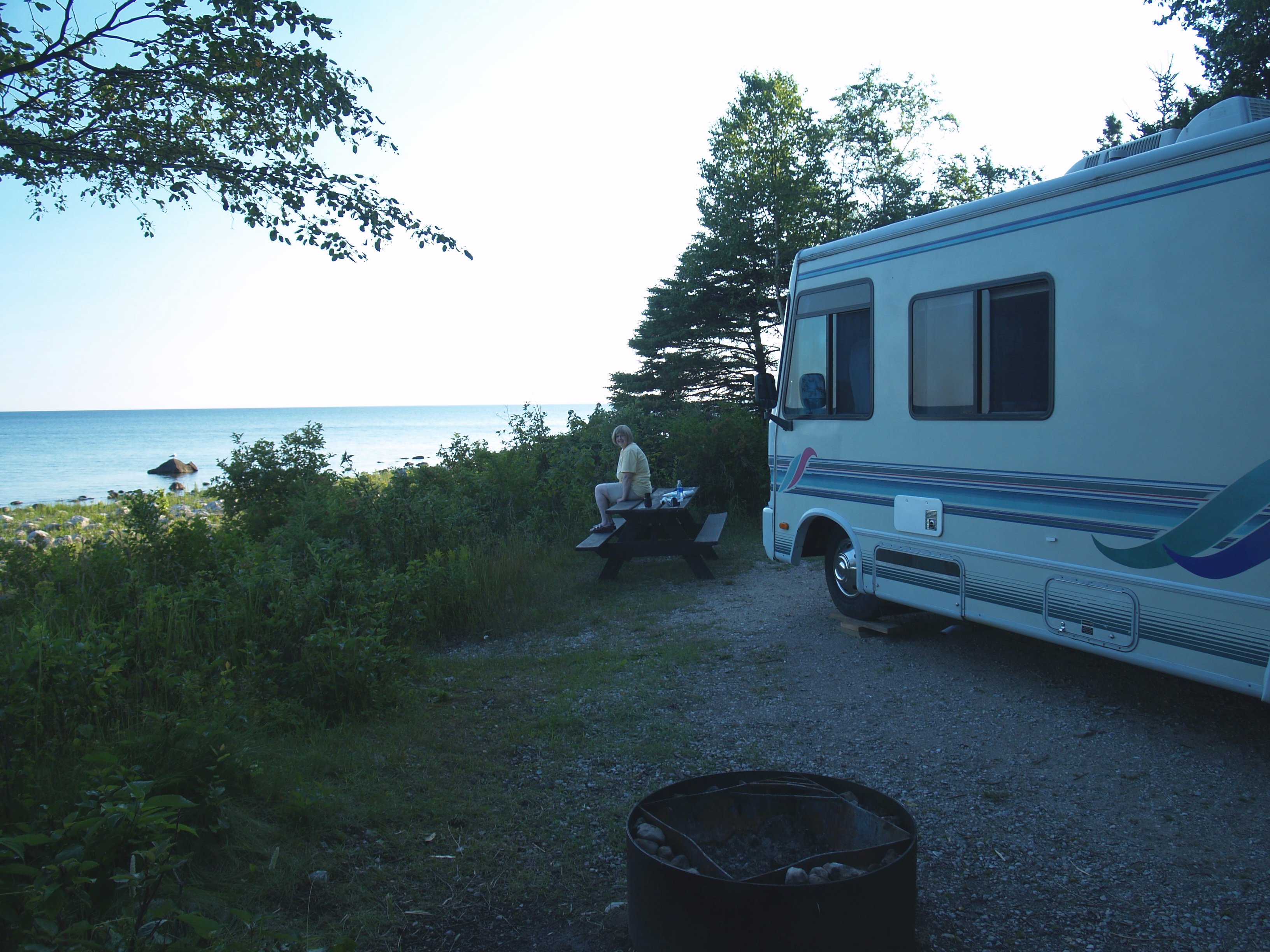 Lake Michigan campsite