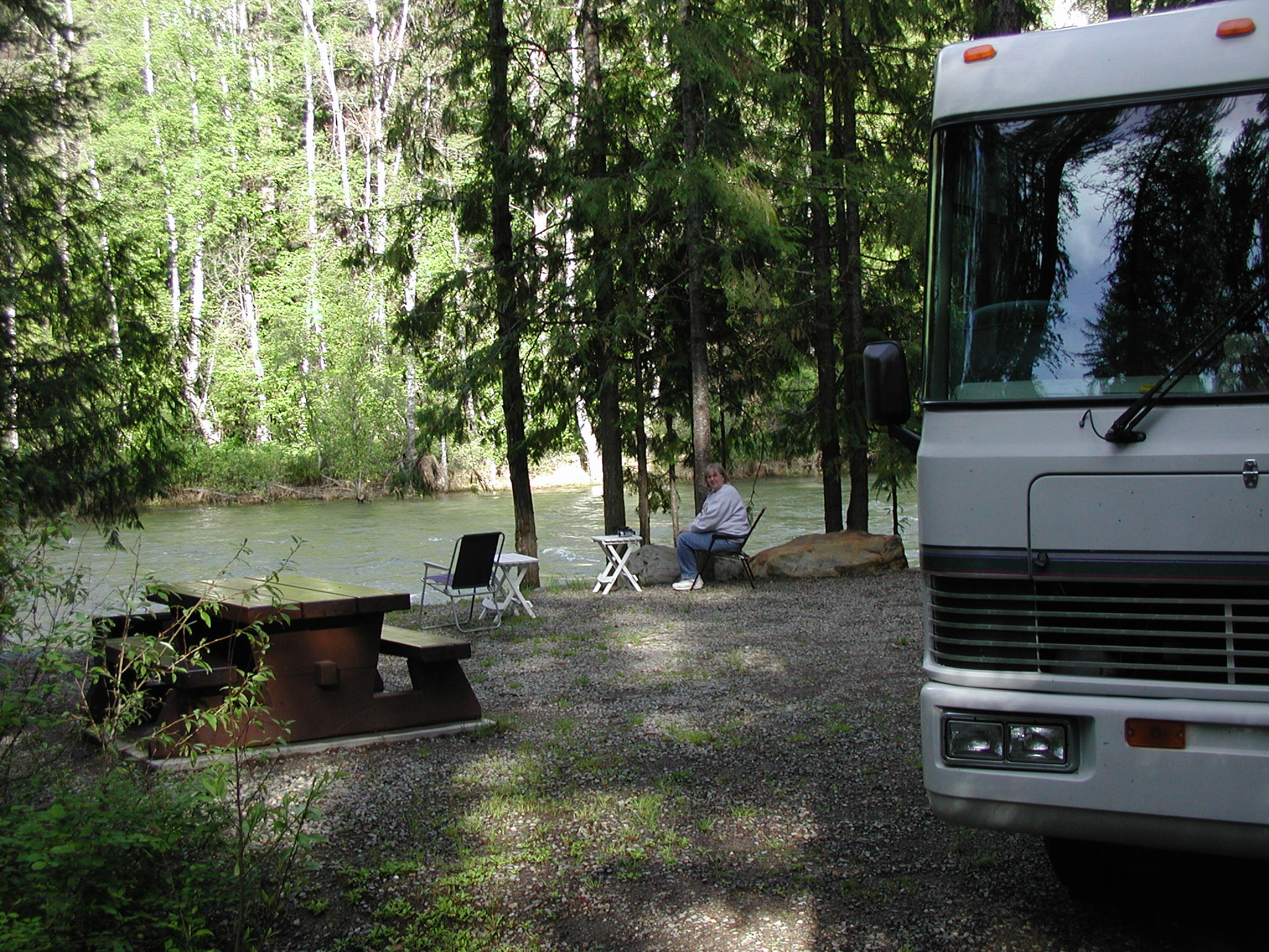 Campsite at Yahk Prov. Park, BC