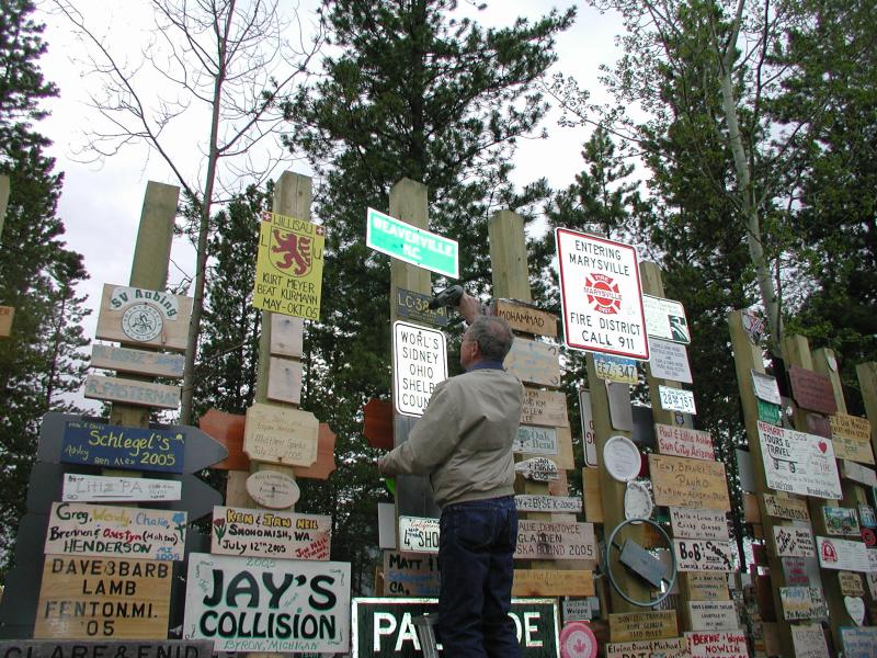 Adding our sign
