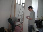 Installing a door casing