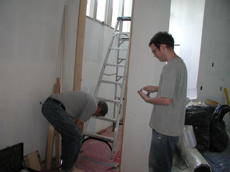 Installing a door casing