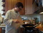 Steve cooking
