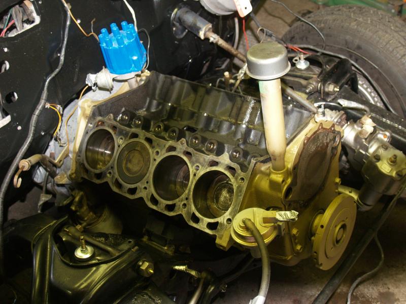 Opened up the replacement engine to replace bad push rods