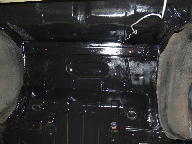 Finished view of wheel well