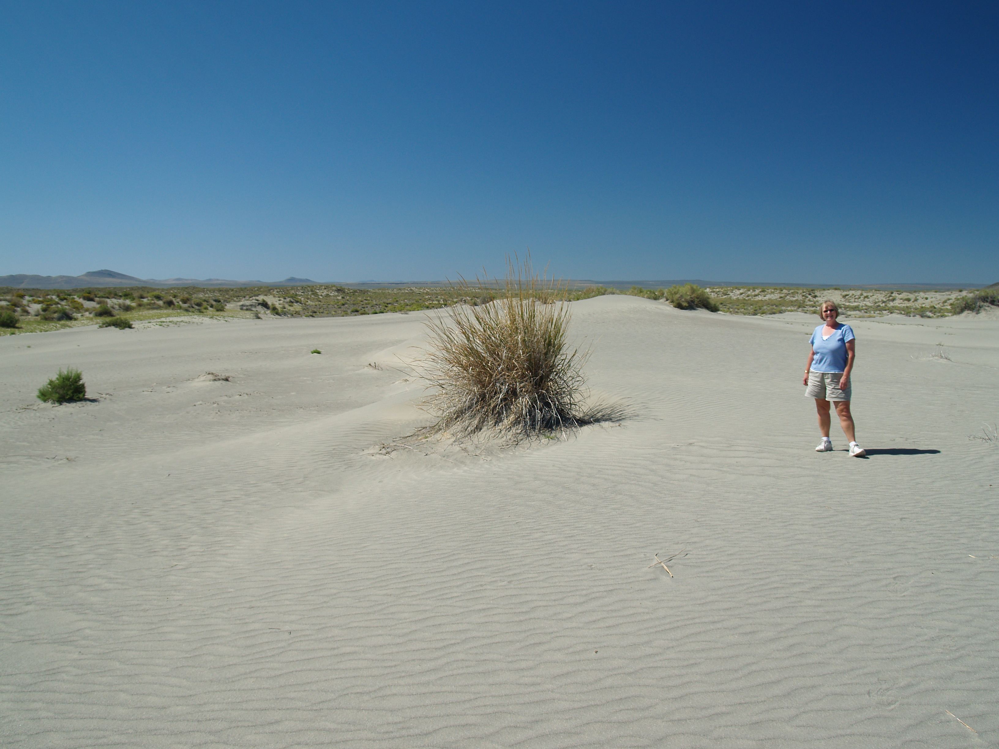 Sand dune along US-395 in Oregon