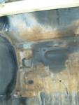 Rear wheel well rust