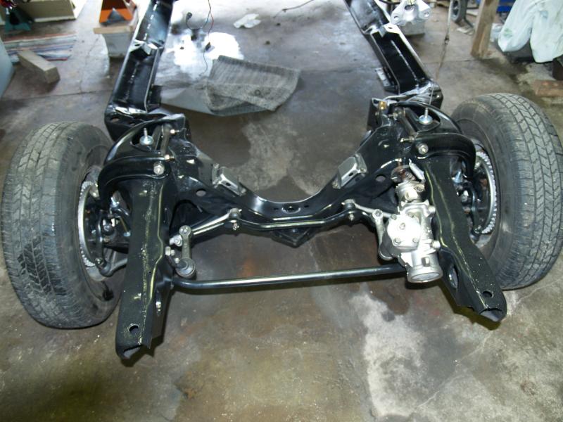 The front suspension is done
