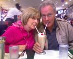 At the origional Mel's dinner that was used in the film "American Graffiti"