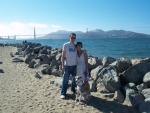 Dan, Carmen and Enzo at Crissy Field