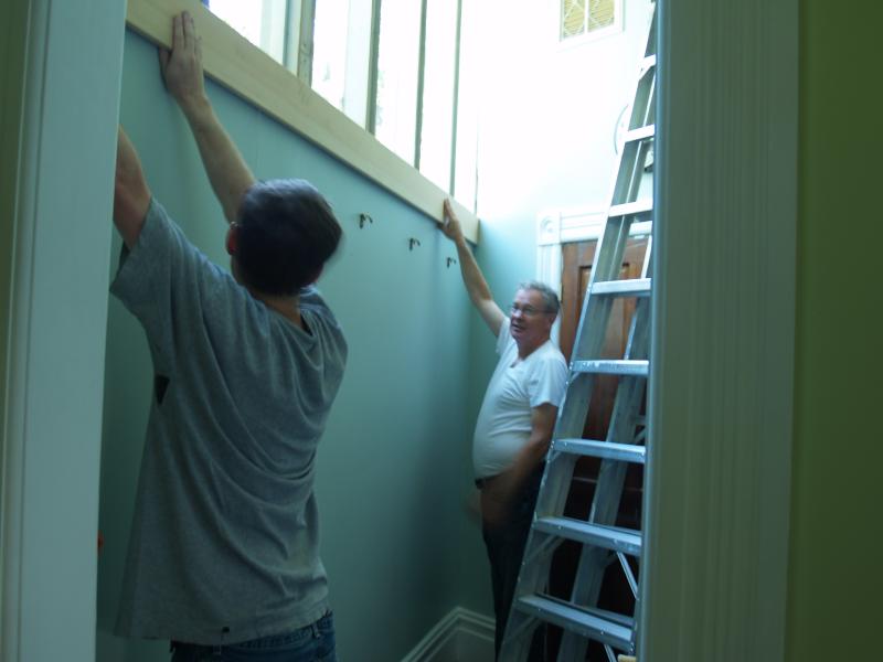 Working on Dan and Carmen's window