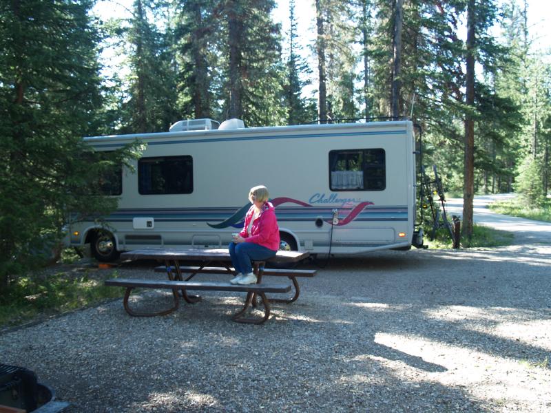 Morning coffee break Fox Creek Campground