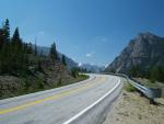 Driving up beartooth highway US-212