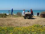 Camped along the Pacific Coast