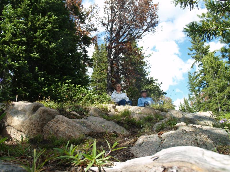 At our campsite, Island Lake C.G. on US-212