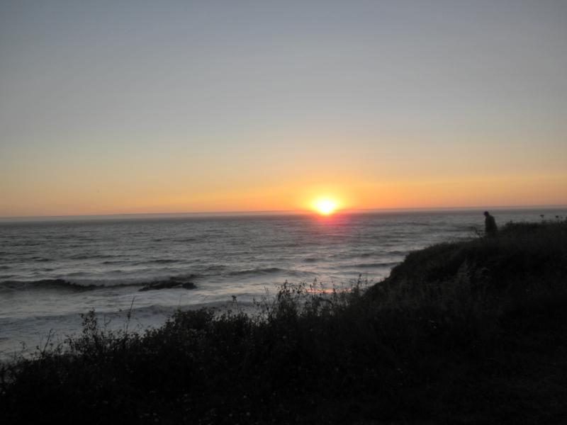 Sunset over the Pacific Ocean