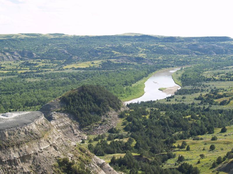 From a lookout at Theodore Roosevelt N.P.