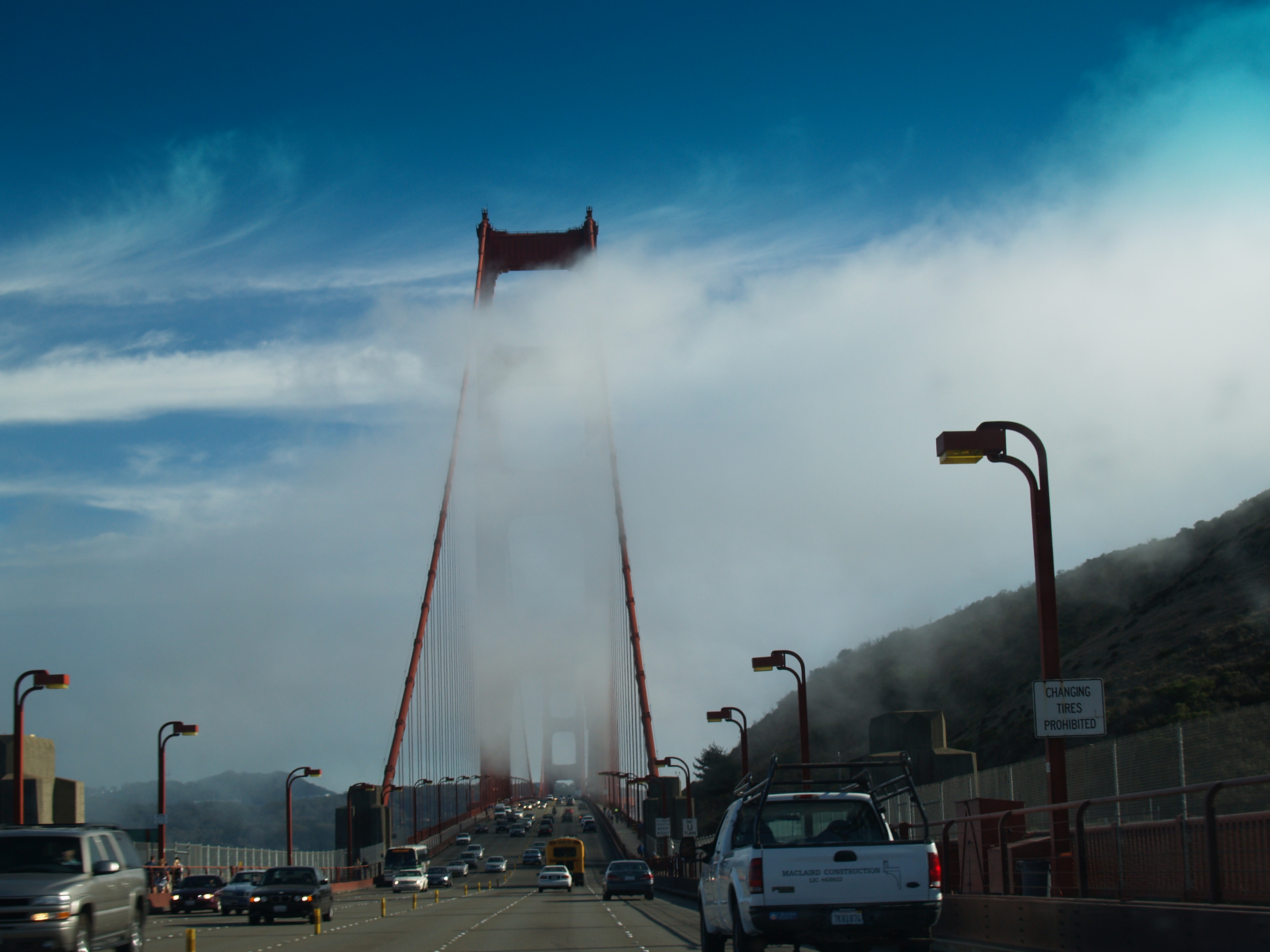 Crossing the Golden Gate Bridge