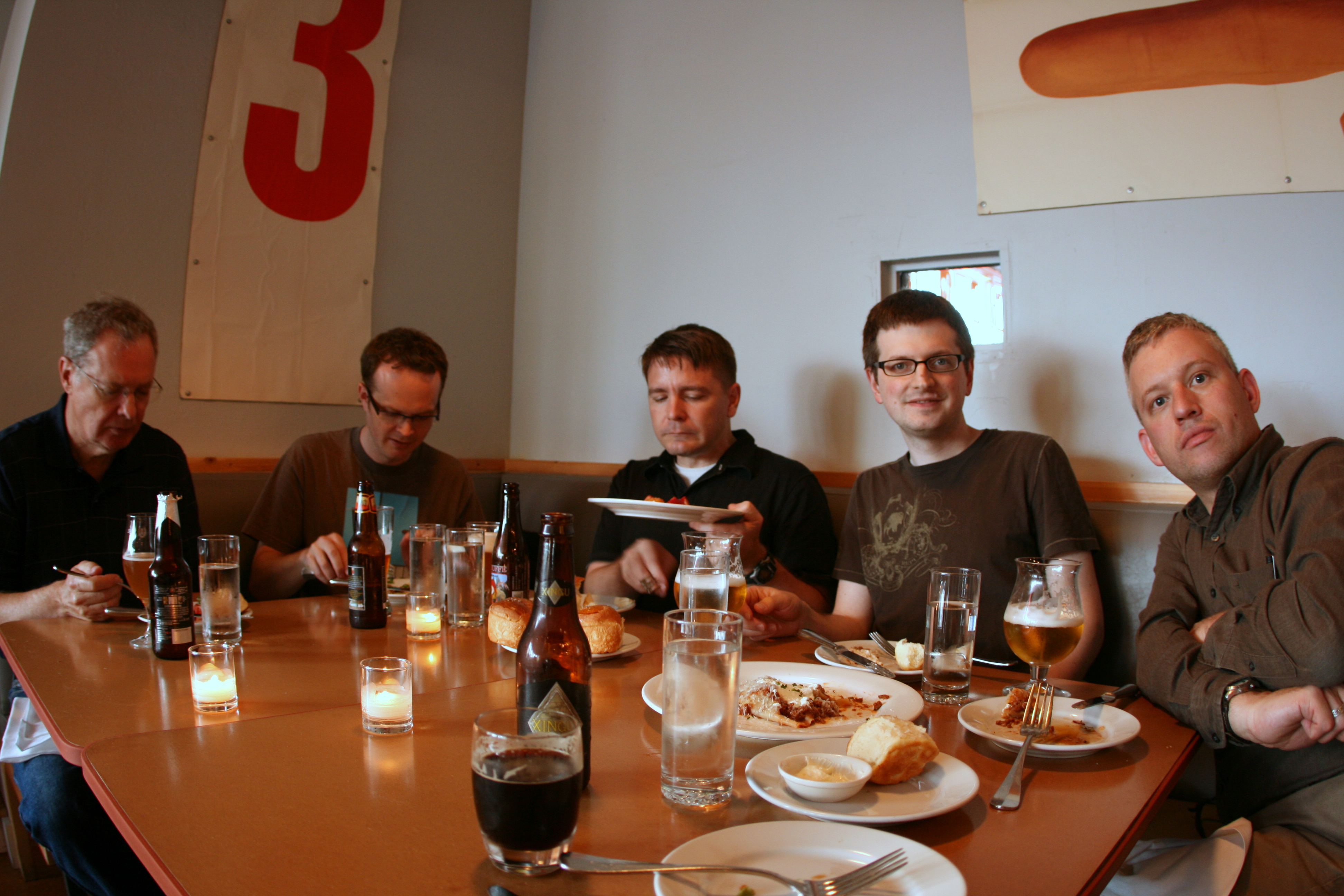 Steve's bachelor party dinner