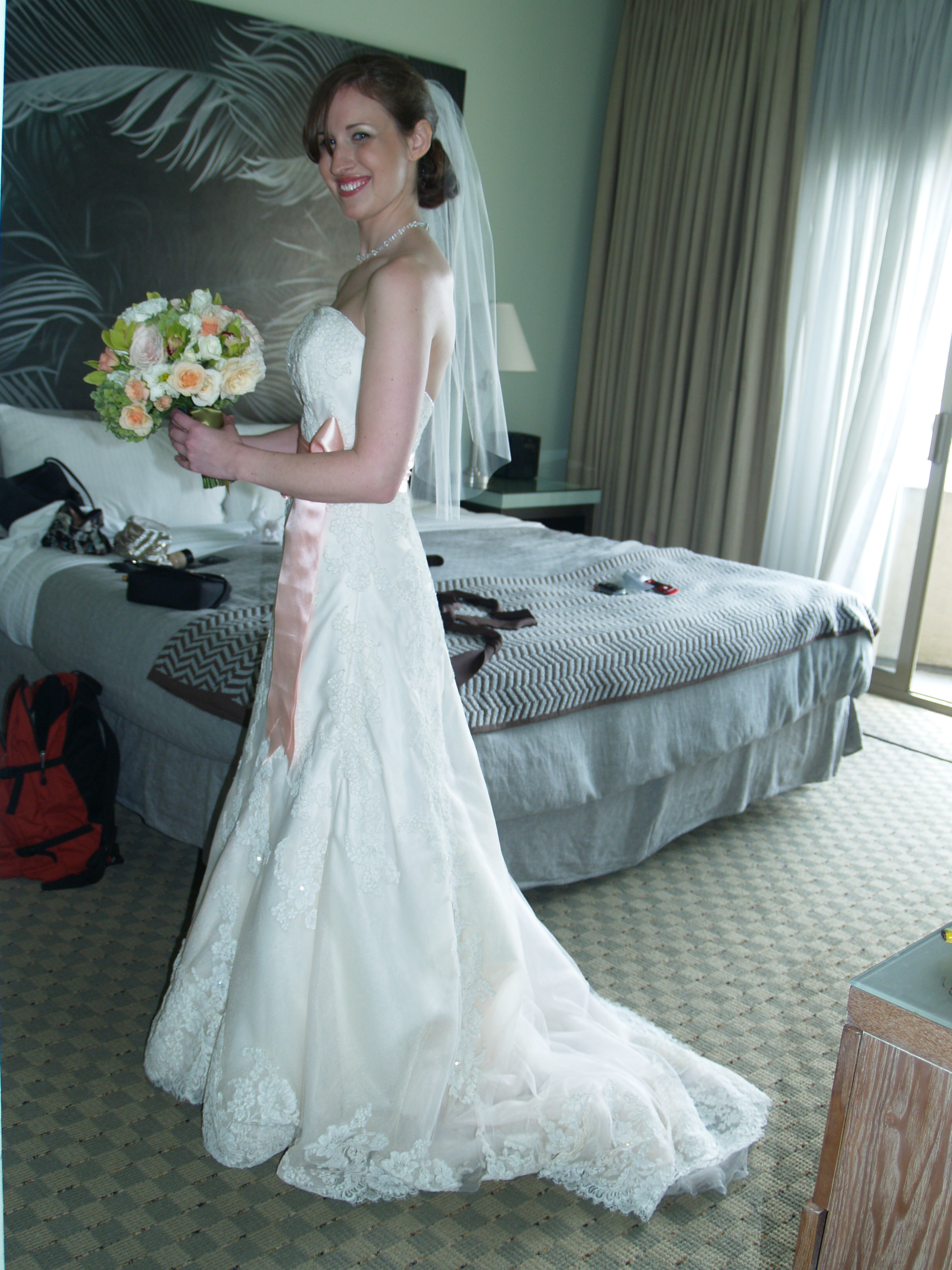 The bride is ready