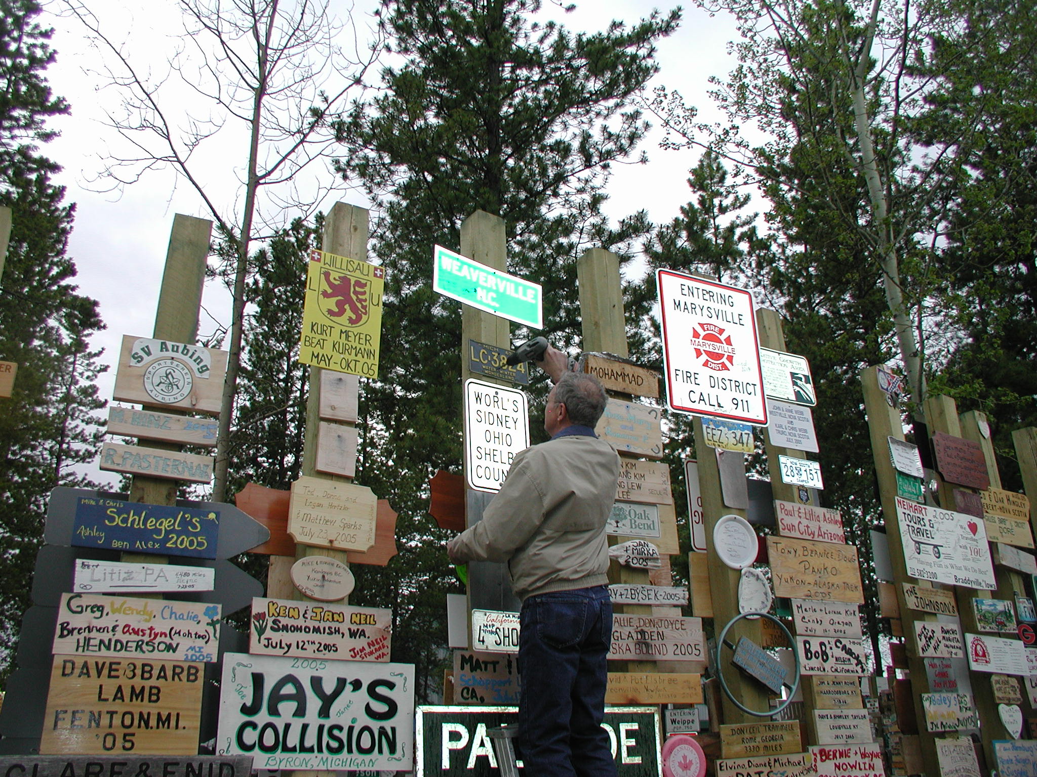Adding our sign