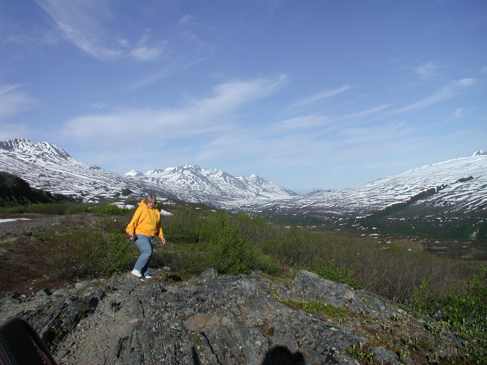 On top of the mountain