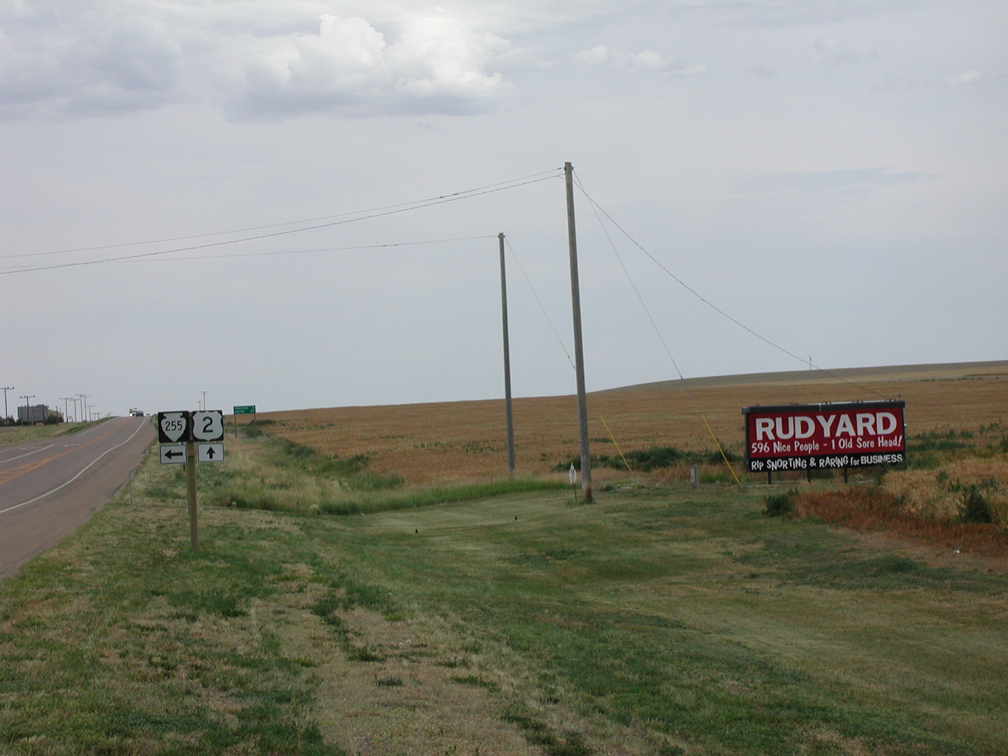 Rudyard MT sign